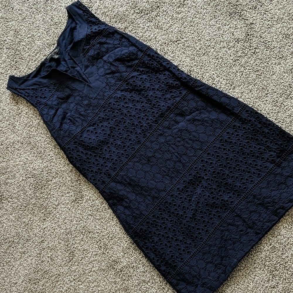 Dark blue lace dress